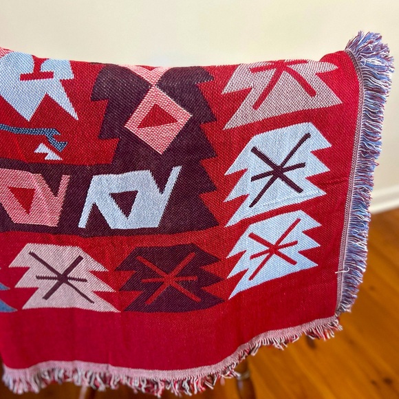 Colorful Geometric Pattern Blanket - Picture 4 of 4